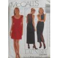 McCALLS 7995 STUNNING LINED DRESSES SIZE 8-10-12 COMPLETE-CUT TO 12