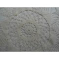 VINTAGE FINELY CROCHETED ROUND DOILY - 21.5 CM DIAMETER