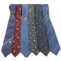 SIX DIFFERENT RUGBY NECK TIES INCLUDING 100 NATAL