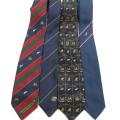 FOUR DIFFERENT RUGBY NECK TIES INCLUDING TRI NATIONS RUGBY