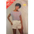 BUTTERICK 5302 TOP & SHORTS SIZE 12-14-16 COMPLETE - CUT TO SIZE 16