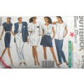 BUTTERICK 6450 JACKET- TOP-SKIRT-PANTS-SHORTS SIZE 12-14-16 COMPLETE-PART CUT TO 14