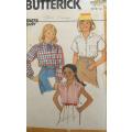 BUTTERICK 6583 GIRL`S BLOUSE SIZE 7-8-10 YEARS COMPLETE