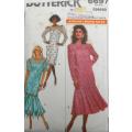 BUTTERICK 6697 DRESS & TUNIC SIZE 12-14-16  COMPLETE-CUT TO SIZE 16