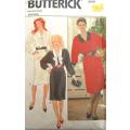BUTTERICK 6003  LOOSE FITTING DRESS WITH COLLAR & TIE  SIZE 8-10-12 COMPLETE-CUT TO 12
