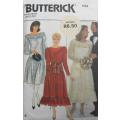 BUTTERICK 6154 STUNNING DRESS-SASH-SLIP SIZE 8-10-12 COMPLETE-CUT TO SIZE 12