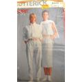 BUTTERICK 6119 SHIRT-SKIRT-PANTS SIZE 6-8-10 COMPLETE-CUT TO SIZE 10