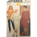 BUTTERICK 6286 DRESS-TOP-PANTS SIZE 6-8-10 COMPLETE-CUT TO 10