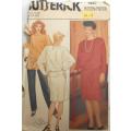 BUTTERICK 6286 DRESS-TOP-PANTS SIZE 12-14-16 COMPLETE-CUT TO 16