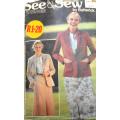 BUTTERICK 6401 JACKET & SKIRT SIZE 14 COMPLETE