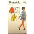 BUTTERICK 6421 GIRLS BLOUSE & PINAFORE SIZE 7 YEARS BREAST 66 CM COMPLETE