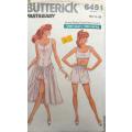 BUTTERICK 6451 DRESS-TOP-SHORTS SIZE 12-14-16 COMPLETE-CUT TO 14