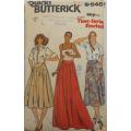 BUTTERICK 6461 SET OF SKIRTS SIZE 16 COMPLETE