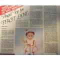 DOLL PATTERNS OF MONTH-ANGEL TOP FOR FIRST LOVE+PARTY DRESS FOR BARBIE CHECKERS VALUE OCTOBER 1979