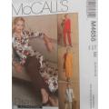 McCALLS M4655 UNLINED JACKET-DRESS-DUSTER-PANTS SIZE 8-10-12-14 COMPLETE-UNCUT-F/FOLDED-ZIPLOC