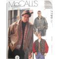 McCALLS 7796 MENS LINED CASUAL  JACKET SIZE LARGE 42-44 COMPLETE-ZIPLOC
