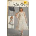 SIMPLICITY 6918 GIRLS LINED DRESS SIZE 8 YEARS - THE TIE END PATTERN IS NOT SUPPLIED-ZIPLOC