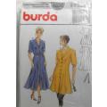 BURDA 4604 FRON BUTTON DRESS WITH BELT SIZE 12-22 COMPLETE