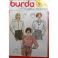 BURDA 5198 SET OF BLOUSES SIZE 12-22  COMPLETE