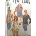 NEW LOOK PATTERNS 6315 LONG & SHORT SLEEVE TOPS SIZE 8-18 COMPLETE-CUT TO 18