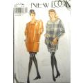 NEW LOOK PATTERNS 6932 LOOSE FITTING TOP & SKIRT SIZE 8-18 COMPLETE-CUT TO 14
