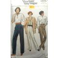 VOGUE 9852 TAPERED PANTS SIZE 14-16-18 COMPLETE-CUT TO SIZE 18
