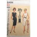 VINTAGE SIMPLICITY 4429 JIFFY DRESS SIZE 16 BUST 36 COMPLETE