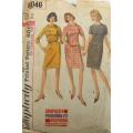 VINTAGE SIMPLICITY 6046 ONE PIECE DRESS SIZE 14 BUST 34 SEE LISTING-ZIPLOC