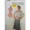 SIMPLICITY 7087 TWO PIECE DRESS SIZE 12-14-16 COMPLETE