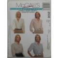 McCALLS 2538  SHIRT SIZE LARGE 16-18 - COMPLETE- NO SEWING INSTRUCTIONS SUPPLIED