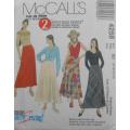 McCALLS 4258 SET OF BIAS SKIRTS SIZE 8-10-12-14 - COMPLETE-MOSTLY UNCUT