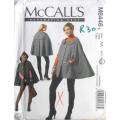 McCALLS M 6445 CAPES SIZE 6-8-10-12 COMPLETE-CUT TO SIZE 12