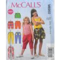 McCALLS M 6950 GIRLS SHORTS & PANTS SIZE 7-8-10-12-14 YEARS COMPLETE CUT TO SIZE 12