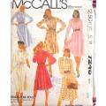 McCALLS 7248 BUTTONED PULLOVER DRESS SIZE 10 BUST 32 1/2 COMPLETE