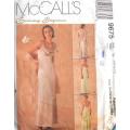 McCALLS 9675 LINED GOWNS & STOLE SIZE 10-12-14 COMPLETE-UNCUT-F/FOLDED