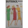BUTTERICK 3040 FITTED DRESS SIZE MEDIUM 12-14 COMPLETE
