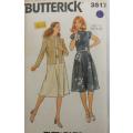 BUTTERICK 3517 JACKET & DRESS SIZE-12-14-16- COMPLETE-CUT TO 16