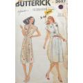 BUTTERICK 3637 LOOSE FITTING FONT BUTTON DRESS SIZE 12-14-16 COMPLETE-CUT TO 16-ZIPLOC