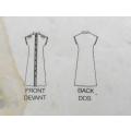 BUTTERICK 3637 LOOSE FITTING FONT BUTTON DRESS SIZE 12-14-16 COMPLETE-CUT TO 16-ZIPLOC