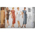 BUTTERICK 4436 LOOSE FIT TAPERED DRESS SIZE 12 14-16 COMPLETE-CUT TO 16