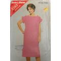 BUTTERICK 5285 LOOSE FITTING PULLOVER DRESS SIZE 12-14-16 COMPLETE-CUT TO 16