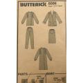 BUTTERICK 6096 JACKET-DRESS-TOP-PANTS SIZE 14 COMPLETE--ZIPLOC