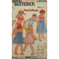 BUTTERICK 6134 GIRLS COVER UP-SWIMSUIT-BIKINI SIZE 3 YEARS  COMPLETE-ZIPLOC