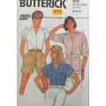 BUTTERICK 6542 VERY LOOSE FITTING BLOUSE SIZE 6-8-10  COMPLETE-CUT TO 10-ZIPLOC