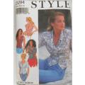 STYLE 2294 FITTED PANELED TOPS SIZE 8-18 COMPLETE-PART CUT TO 18-ZIPLOC