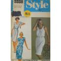 STYLE 3338 PULLOVER DRESS SIZE 10-16  COMPLETE--ZIPLOC