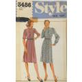 STYLE 3486 SET OF PULLOVER DRESSES SIZE 14  COMPLETE--ZIPLOC