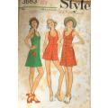 STYLE 3653 DRESS IN 2 LENGTHS & SHORTS SIZE 12 BUST 34 COMPLETE
