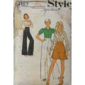 STYLE 4167 SKIRT-PANTS-BLOUSE SIZE 14 BUST 36 SEE LISTING-OLD WATERMARKS ON COVER-ZIPLOC