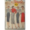 STYLE 4785 SET OF FRONT WRAP SKIRTS-SIZE 16-WAIST 76 CM-COMPLETE